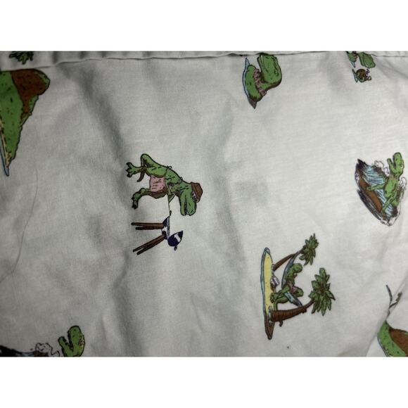 Vtg Single Stitch Hawaiian Children’s Button Up Shirt Medium Aloha Dinosaur - Picture 5 of 9